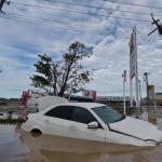 Крупные наводнения в Японии в сезон дождей