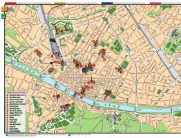 Прекрасная Флоренция: главные достопримечательности Карта флоренции